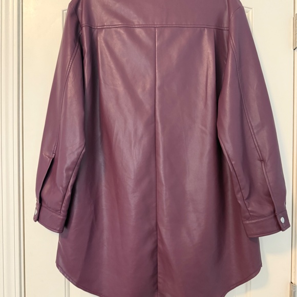 Bagatelle Collection Womens‎ Faux Leather Blazer Jacket Size L - Picture 4 of 10